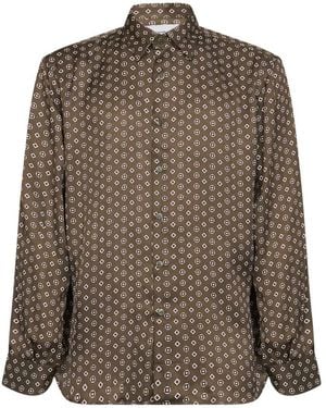 Costumein Overhemden ,Bruin Shirts - Groen