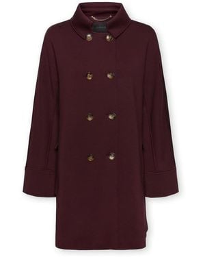 Elena Miro Double-Breasted Coats - Morado