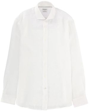 Brunello Cucinelli Formal Shirts - White