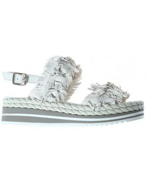Pons Quintana Schoenen ,Blauw ,Leer Sandalo - Wit