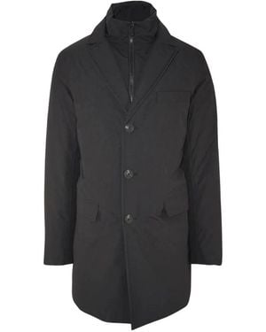 Save The Duck Single-Breasted Coats - Black