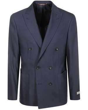 Canali Blauer Klassischer Eleganz Anzug