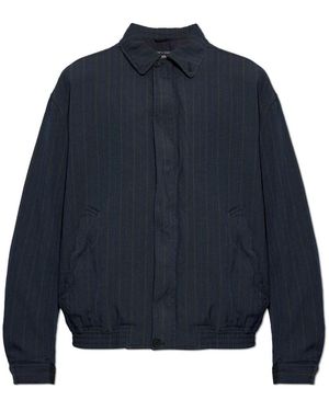 Comme des Garçons Pinstripe Pattern Jacket - Blau