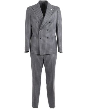 L.B.M. 1911 Double Breasted Suits - Gris