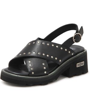 Cult Schoenen ,Zwart ,Wol Grace 3705 Sandal