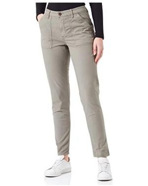 Camel Active Comfortabele En Stijlvolle Effen Broek - Grijs