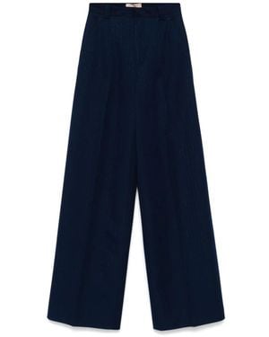 Twinset Gestreepte Broek - Blauw