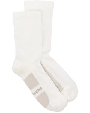 Rick Owens Temple Glitter Socks - Weiß