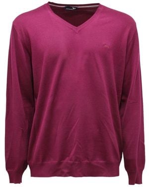 Harmont & Blaine V-Neck Knitwear - Purple