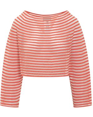 Emporio Armani Round-Neck Knitwear - Red