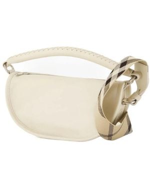 Burberry B-Clip Schultertasche - Weiß