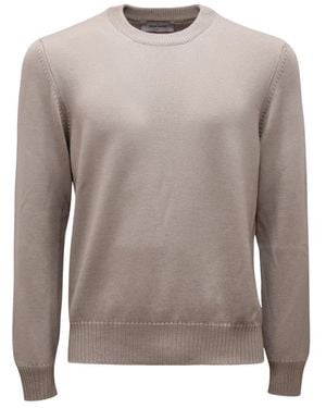 Gran Sasso Round-Neck Knitwear - Gris