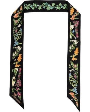 Ferragamo Silky Scarves - Nero