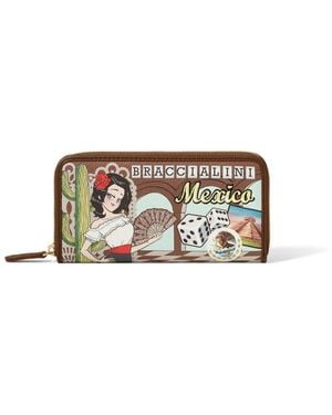 Braccialini Cartoline Geldbörse - Weiß