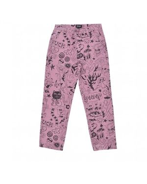 RIPNDIP Straight Trousers - Red