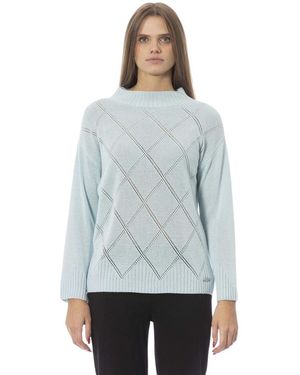 Baldinini Round-Neck Knitwear - Azul