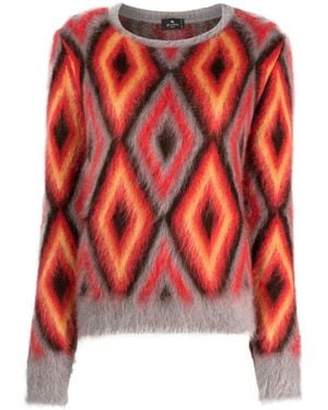 Etro Round-Neck Knitwear - Red