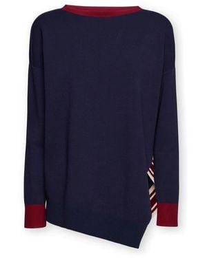 Elena Miro Round-Neck Knitwear - Azul