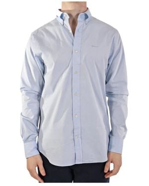 GANT Pinpoint Oxford Shirt - Blauw