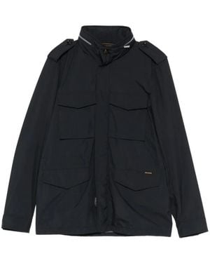 Moorer Jassen ,Blauw ,Polyester Denver-Stp Field Jacket - Zwart