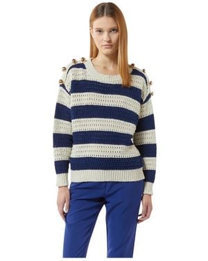 Silvian Heach Round-Neck Knitwear - Blauw