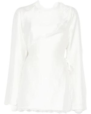 Viktoria Chan Overhemden ,Wit ,Kimono Shirt
