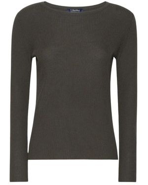 Max Mara Round-Neck Knitwear - Gris