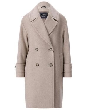 Cinzia Rocca Double-Breasted Coats - Neutre