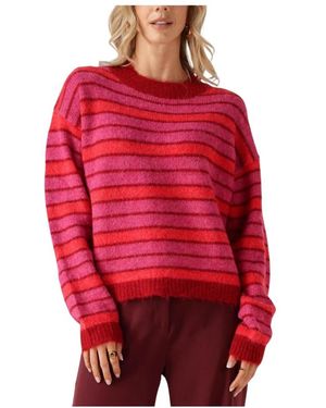 Ydence Rosa Strickpullover Aria - Rot