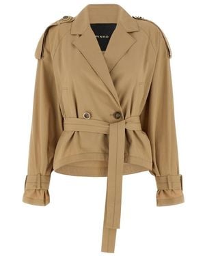 Pinko Trench Coats - Neutro