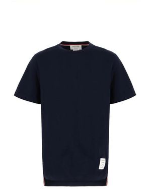 Thom Browne 4-Bar Jersey T-Shirt - Blauw
