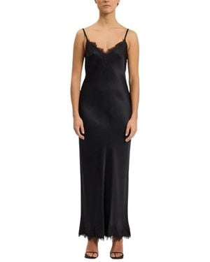 Pink Memories Maxi Dresses - Black