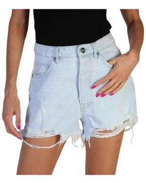 RICHMOND Denim Ripped Hem Shorts Damenmode - Blau