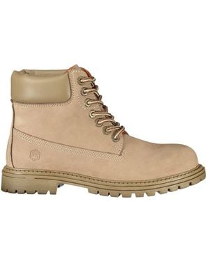 Lumberjack Lace-Up Boots - Natural