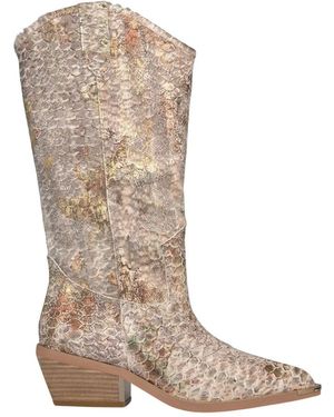 Alma En Pena. Cowboy & Biker Boots - Brown