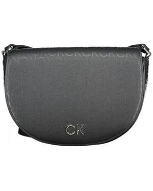 Calvin Klein Tassen ,Zwart ,Polyester Daily Saddle Bag - Grijs