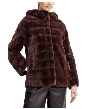 Marella Jassen Imitatiebont- & Shearlingjassen - Bruin