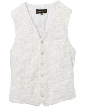 Comme des Garçons Crochet Vest - Wit