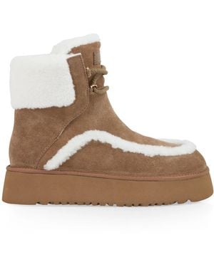 Marc Cain Schnür-Plateau-Stiefeletten - Braun