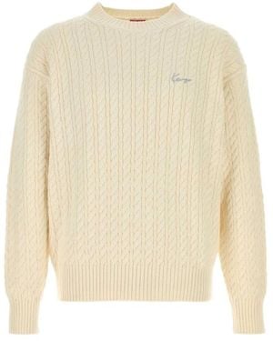 KENZO Round-Neck Knitwear - Blanc