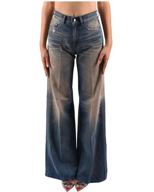 DIESEL 1978 D-Akemi Wide Jeans - Blauw