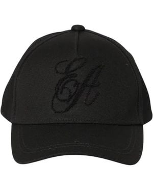 Emporio Armani Canvas Baseball Cap - Zwart