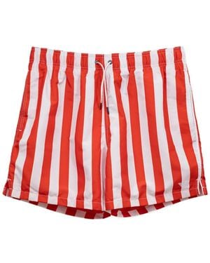 Emporio Armani Rote Gestreifte Boxershorts