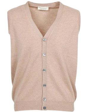 FILIPPO DE LAURENTIIS Sleeveless Jumpers - Natural