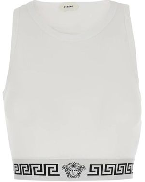 Versace Sleeveless Tops - Blanc