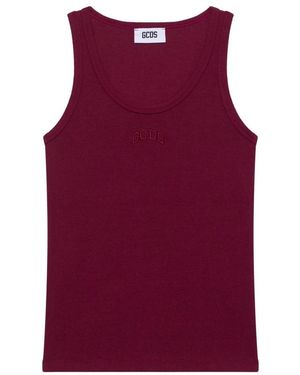 Gcds Sleeveless Tops - Red
