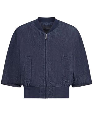 Dondup Jassen ,Blauw ,Katoen Regular-Fit Bomberjack