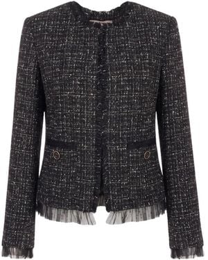 Twinset Tweed Jackets - Negro