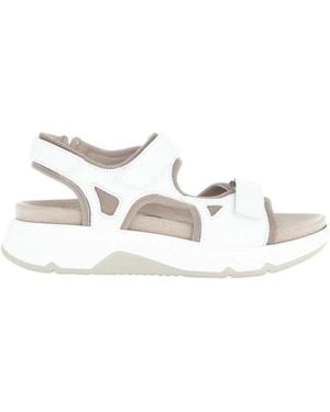 Gabor Flat Sandals - Blanco