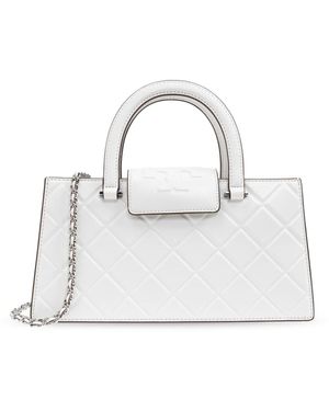 Tory Burch Tassen ,Wit ,Leer Fleming Handtas